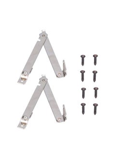 Thoraya 2 Set Folding Support Hinges Lid Lift Up Stay Hinge for Wooden Boxes Cabinet Cupboard Furniture Hardware  - Image 1