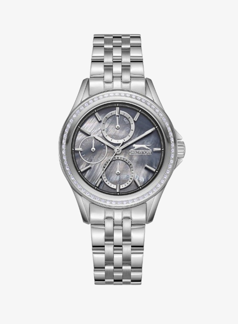 Slazenger Women's Multi Function Display Watch With Silver Metal Strap - SL.9.2392.4.01 - Image 1