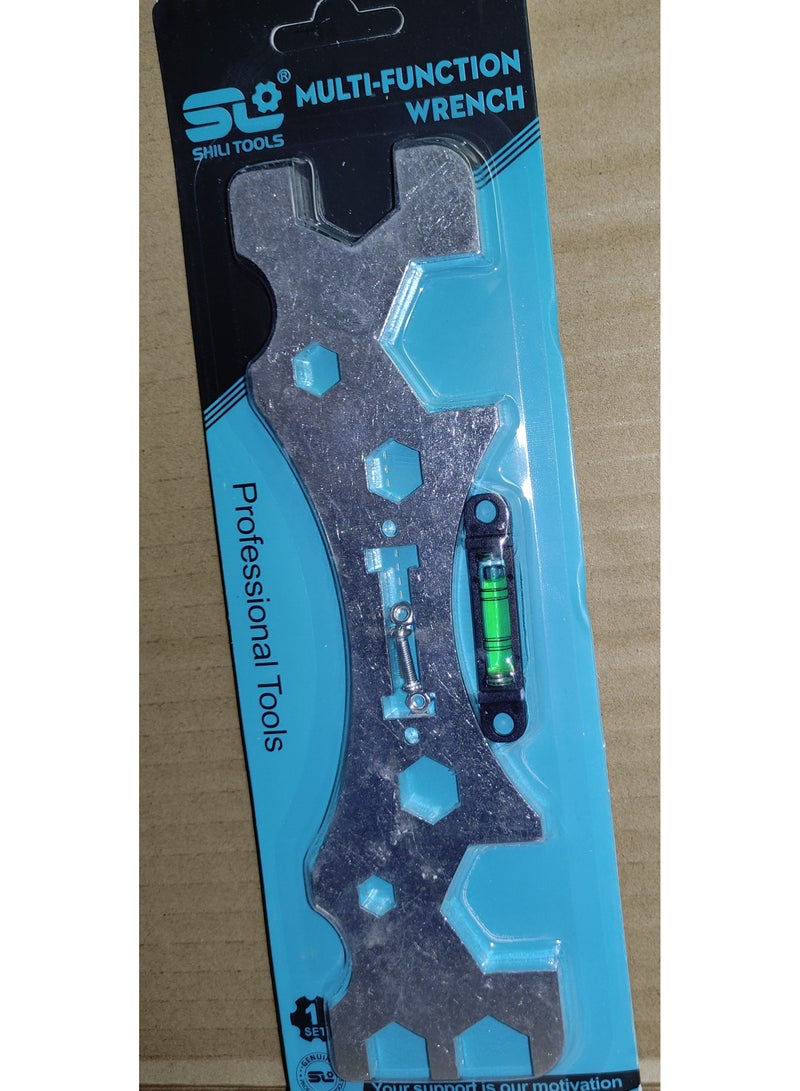 Multi-size water mixer installation wrench from 8-32mm with water level - Image 2