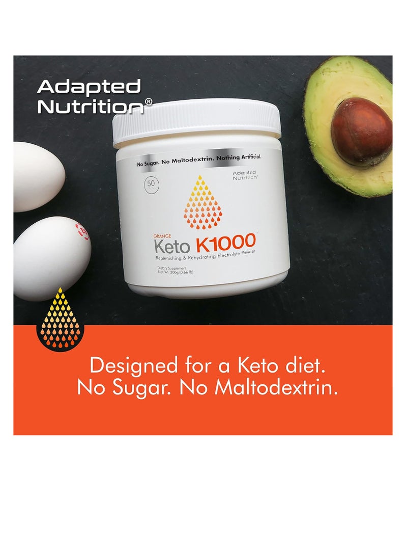 Hi-Lyte Keto K1000 Electrolyte Powder | Hydration Supplement Drink Mix Orange - Image 4