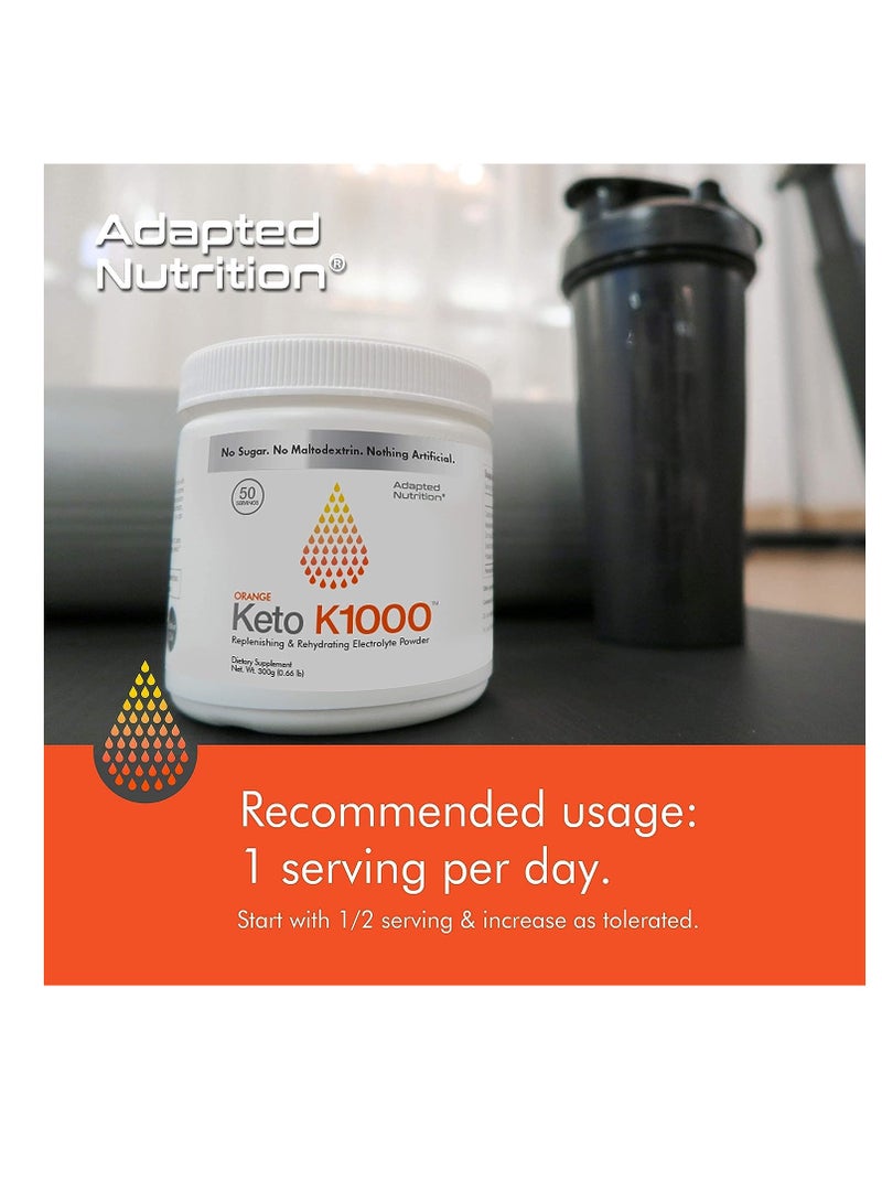 Hi-Lyte Keto K1000 Electrolyte Powder | Hydration Supplement Drink Mix Orange - Image 3