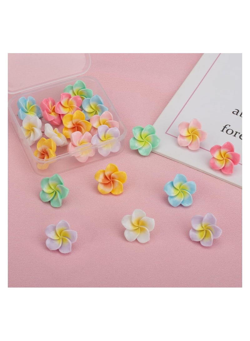 KASTWAVE 21Pcs Colorful Flower Push Pins, Tulip Decorative Pushpins Cork Board Thumbtacks, Cute Fun Thumb Tacks for Photo Wall, Feature Wall,Map, Bulletin Board, Whiteboard, Office or Home - Image 5