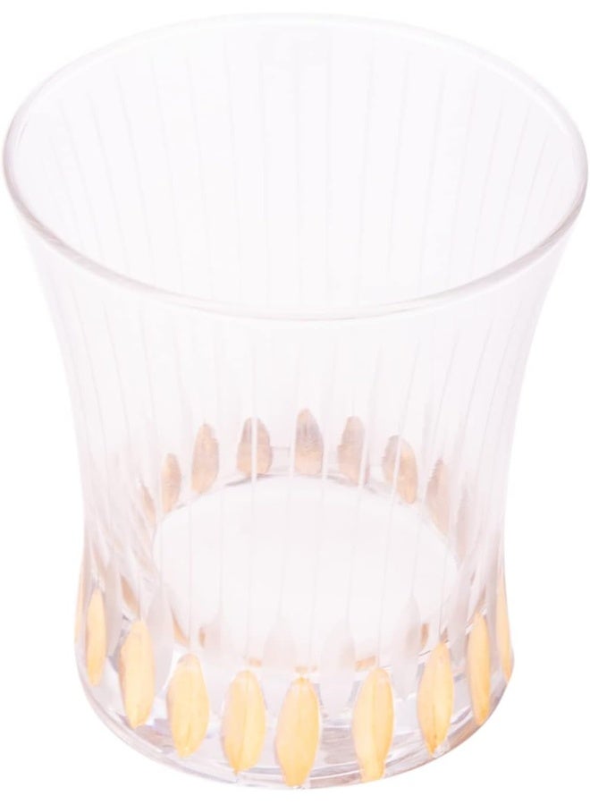 AKDC Chelo Drinking Glass- Premium Chelo Drinking Glass From AKDC- Stylish, Transparent, And Durable L(7Cm) Xw(8Cm) Xh(9Cm) Transparent - Image 2