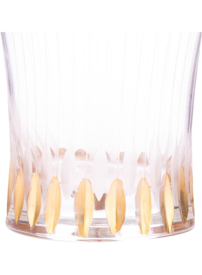 AKDC Chelo Drinking Glass- Premium Chelo Drinking Glass From AKDC- Stylish, Transparent, And Durable L(7Cm) Xw(8Cm) Xh(9Cm) Transparent - Image 3