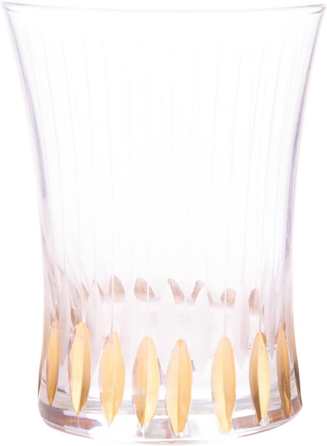 AKDC Chelo Drinking Glass- Premium Chelo Drinking Glass From AKDC- Stylish, Transparent, And Durable L(7Cm) Xw(8Cm) Xh(9Cm) Transparent - Image 5