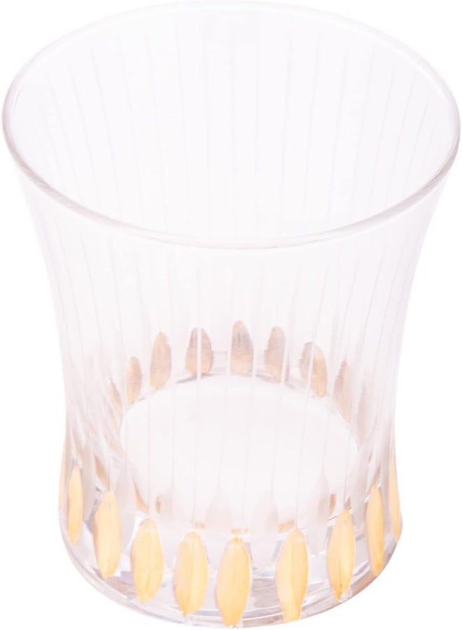 AKDC Chelo Drinking Glass- Premium Chelo Drinking Glass From AKDC- Stylish, Transparent, And Durable L(7Cm) Xw(8Cm) Xh(9Cm) Transparent - Image 4