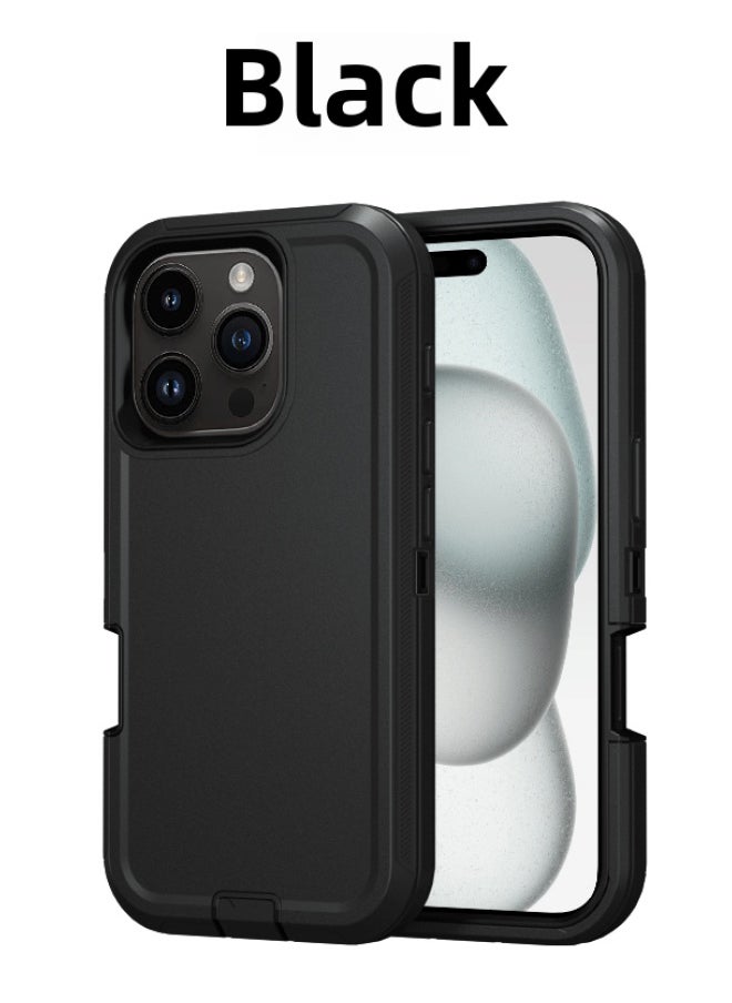 Generic - For Iphone 16promax Three-proof Mobile Phone Case Iph16plus Anti-drop Mobile Phone Case Hot Sale-Color:Black-Applicable Model:For Iphone16 Single Chassis - Image 1
