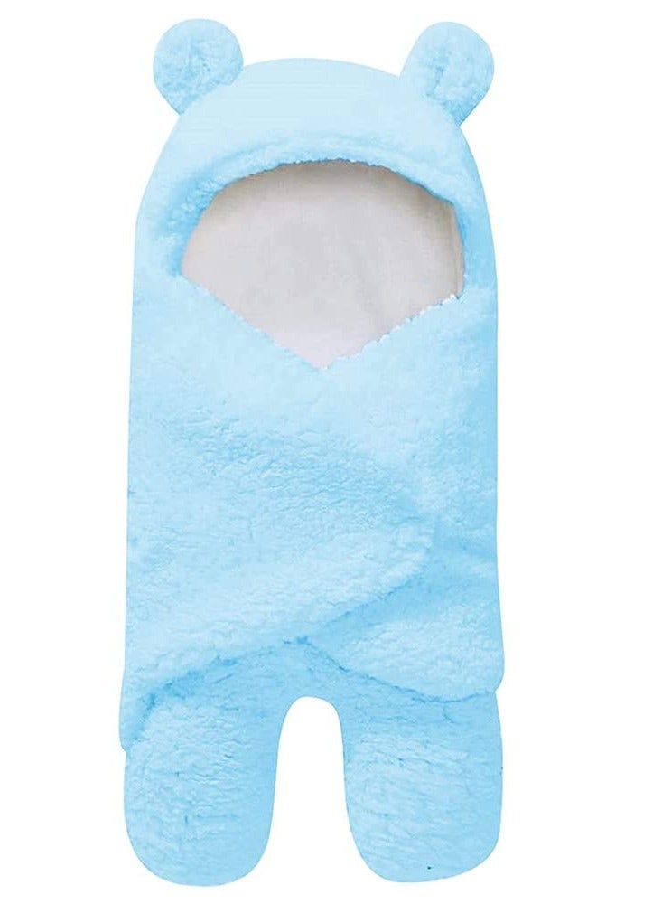 Ultra Warm Sherpa Plush Baby Sleeping Swaddle Wrap - Image 1