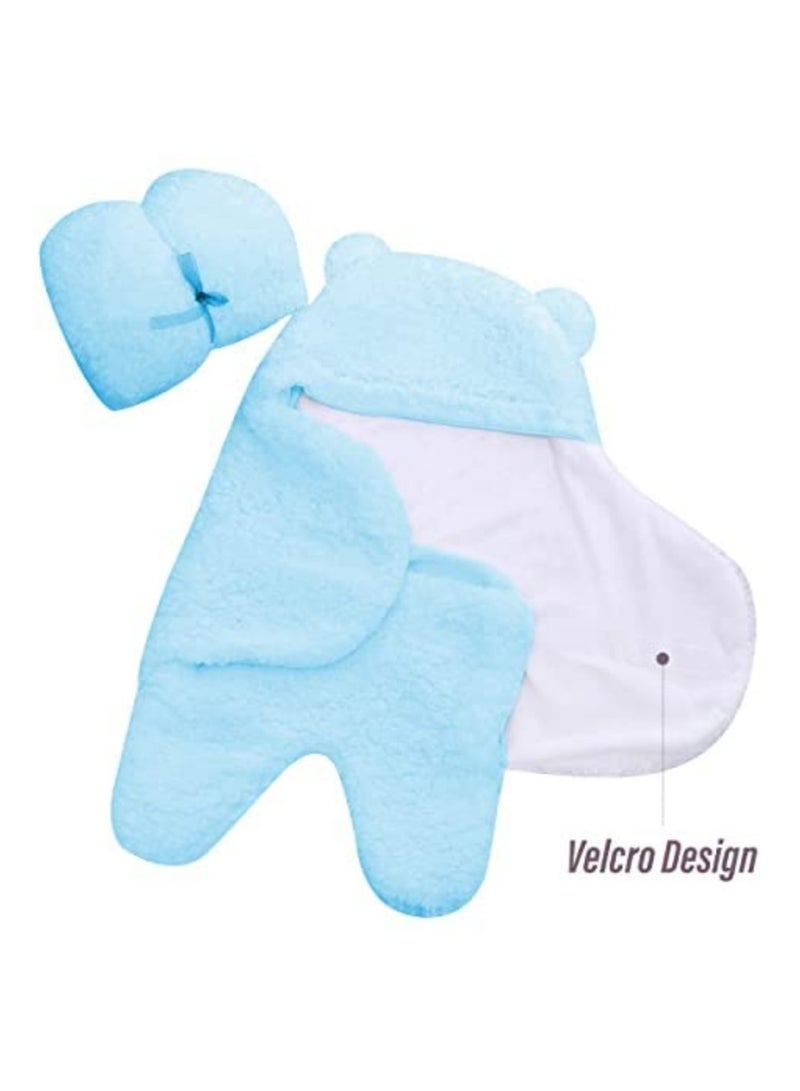 Ultra Warm Sherpa Plush Baby Sleeping Swaddle Wrap - Image 5