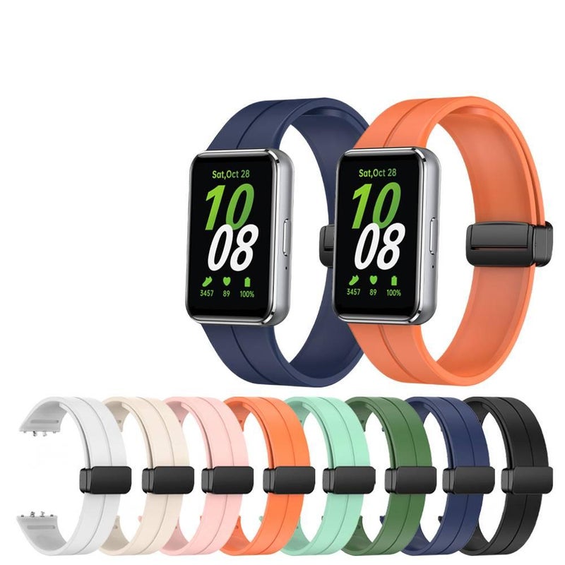 سوار ساعة ذكية رياضي من السيليكون متوافق باللون أخضر قابل للتعديل مع Samsung Galaxy Watch بملاءمة قابلة للتعديل وحزام ناعم للاستبدال اليومي - Image 1
