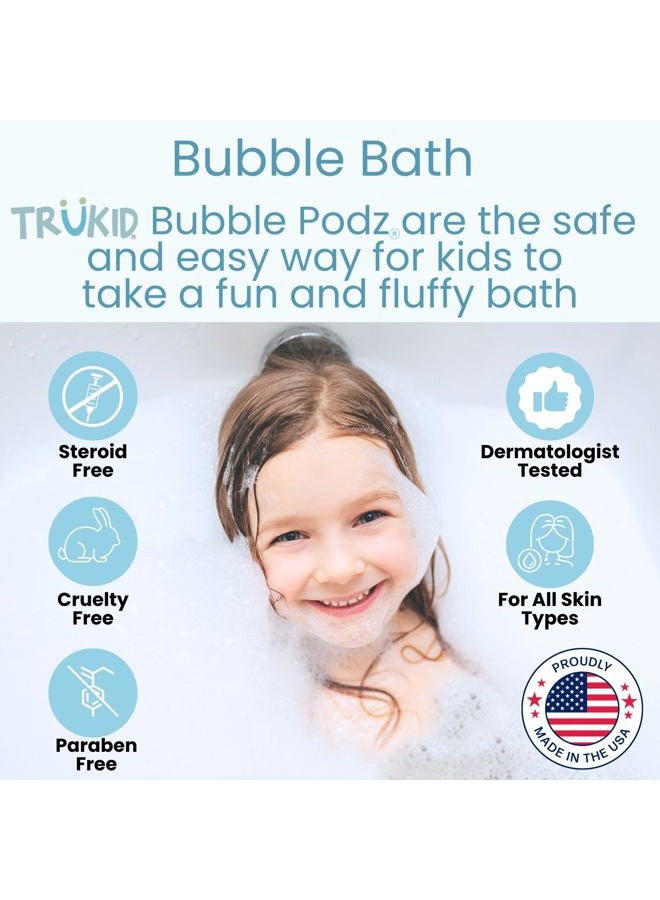 Bubble Podz Bubble Bath for Baby & Kids, Gentle Refreshing Bath Bomb for Sensitive Skin, pH Balance 7 for Eye Sensitivity, Natural Moisturizers and Ingredients, Watermelon (24 Podz)