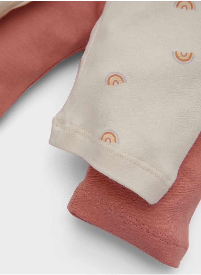 DeFacto - Baby Girl 2-Pack Regular Fit Trousers - Image 1