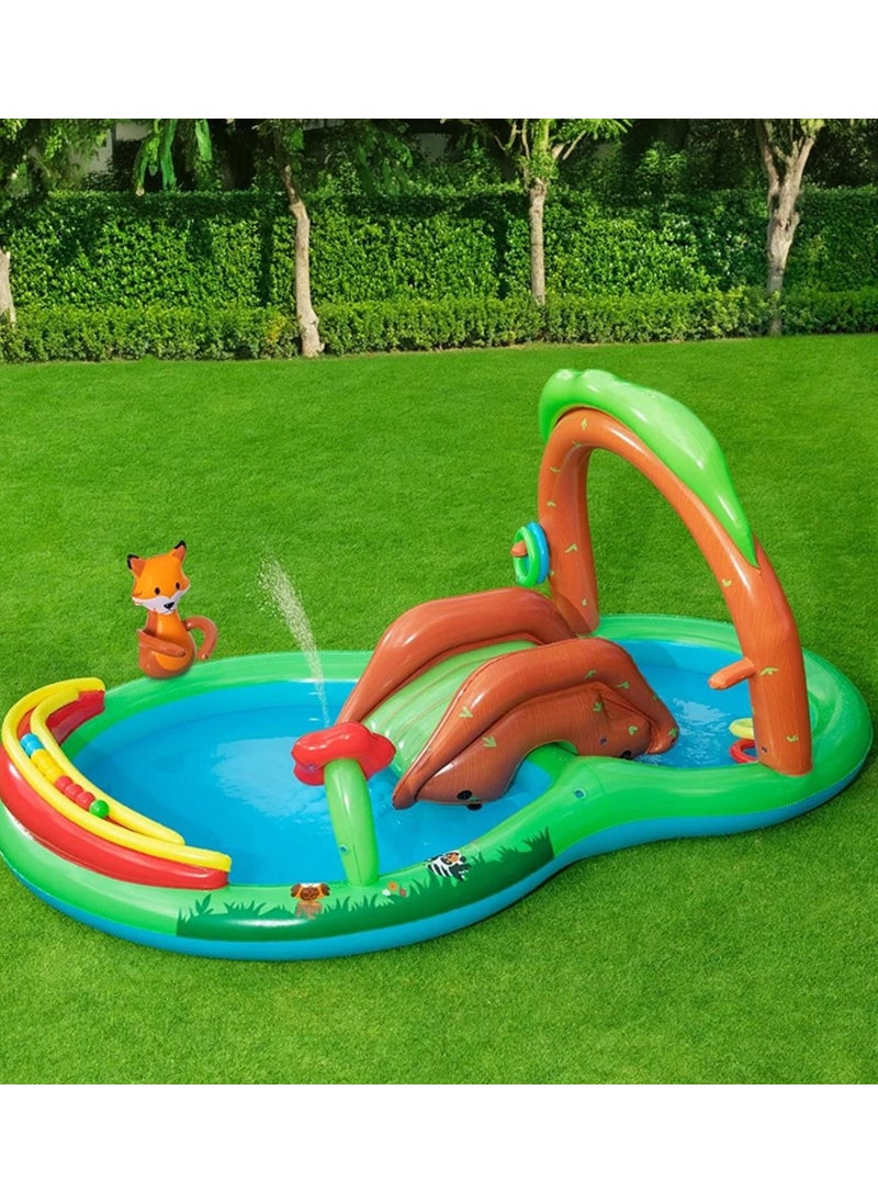 62002 Pump- Bestway 53093 Forest Themed Inflatable Fun Pool with Slide, Fountain and Accessories - pzsku/ZFE6B32543F7707CB595EZ/45/_/1728061653/b246118e-15a1-43d7-9a51-721f3ab87b7f