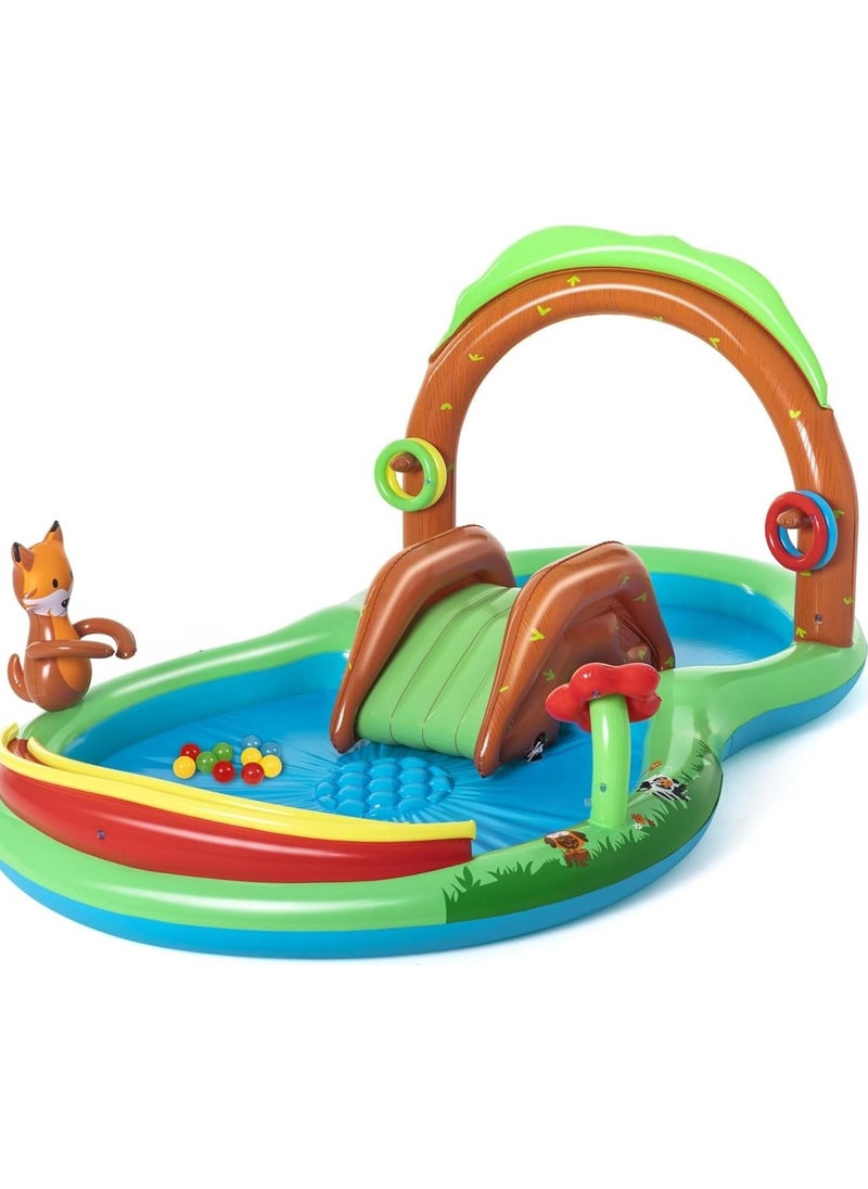 62002 Pump- Bestway 53093 Forest Themed Inflatable Fun Pool with Slide, Fountain and Accessories - pzsku/ZFE6B32543F7707CB595EZ/45/_/1728061720/7dbdbdb9-36c4-4fc1-b753-f5b235f56857