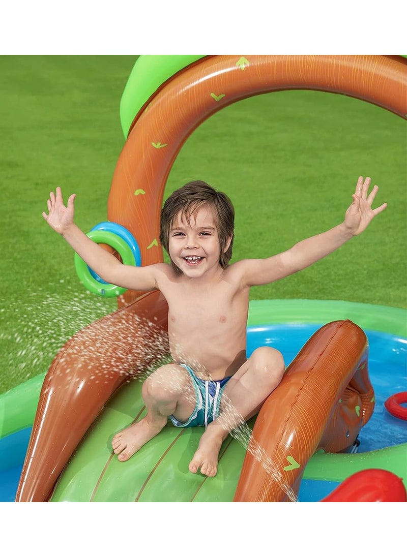 62002 Pump- Bestway 53093 Forest Themed Inflatable Fun Pool with Slide, Fountain and Accessories - pzsku/ZFE6B32543F7707CB595EZ/45/_/1730888014/1d41197c-6f0c-4773-9d82-bb4d26e01a34