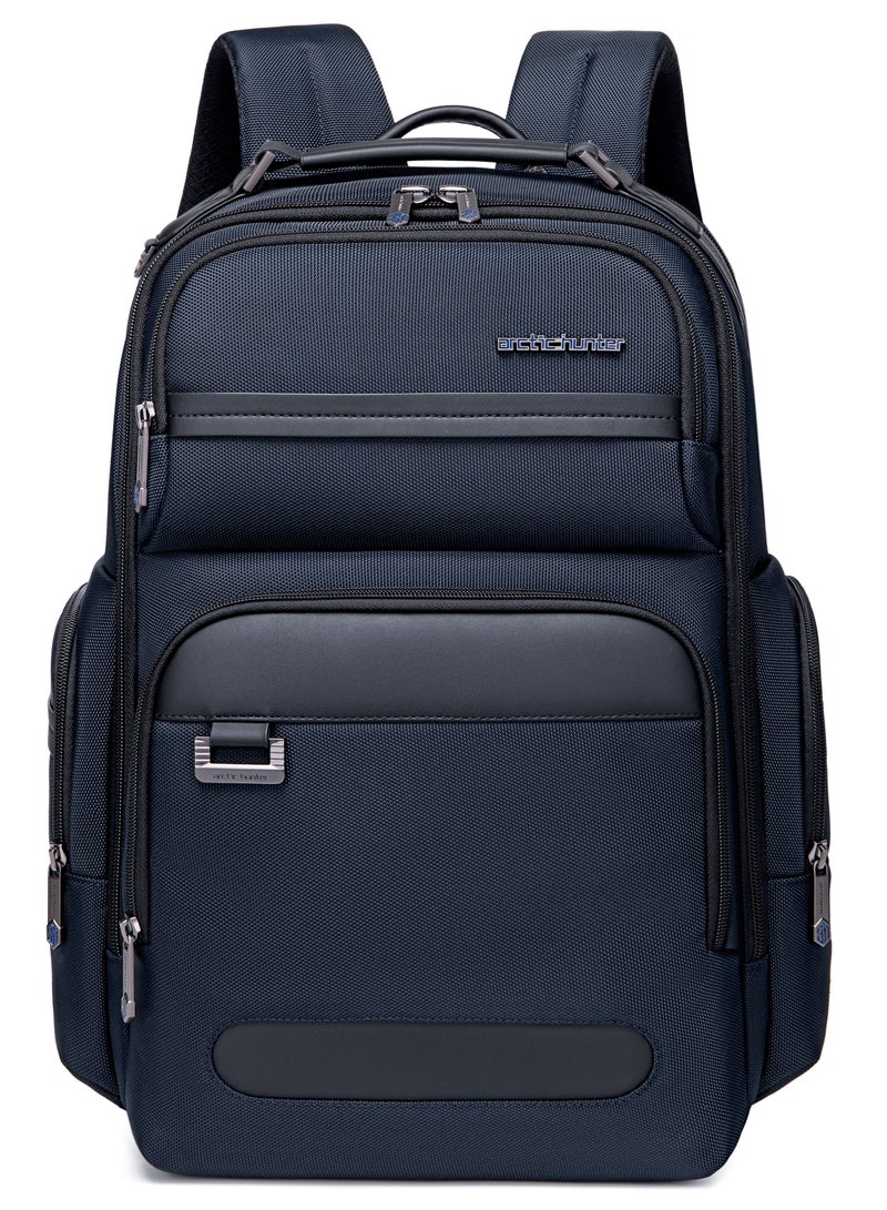 ARCTIC HUNTER Large Business Travel Laptop Backpack Wear Resistant Durable Trip Bag with Independent Laptop and Tablet Computer Compartment B00492 Blue - Image 2