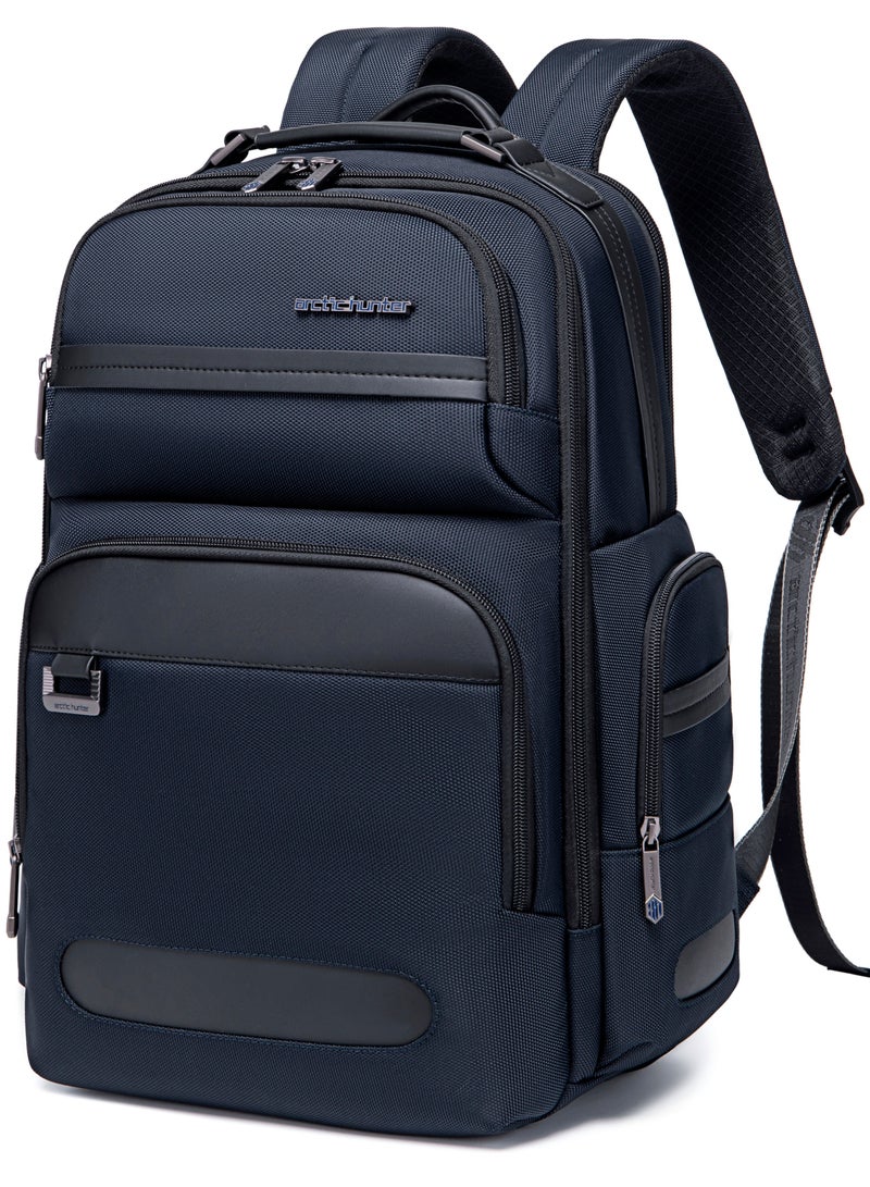 ARCTIC HUNTER Large Business Travel Laptop Backpack Wear Resistant Durable Trip Bag with Independent Laptop and Tablet Computer Compartment B00492 Blue - Image 1