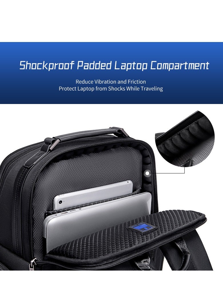 ARCTIC HUNTER Large Business Travel Laptop Backpack Wear Resistant Durable Trip Bag with Independent Laptop and Tablet Computer Compartment B00492 Blue - Image 5