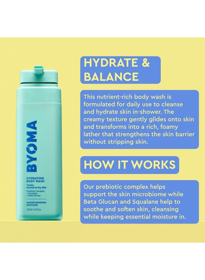 BYOMA Hydrating Body Wash - For Normal to Dry Skin - Hydrating, Creamy Body Wash with Squalane, Beta Glucan - Cleanses, Softens & Soothes - Skin Barrier Repair - 16.9 fl oz - Image 4