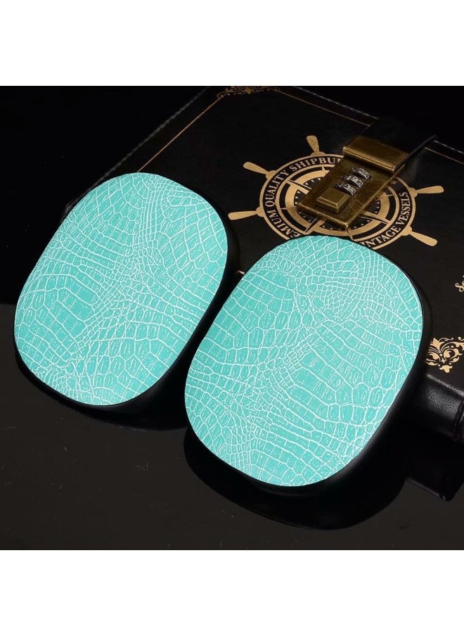 For Apple AirPods Max Bluetooth Headphone Case PU Skin Protective Case Crocodile Pattern Headphone Case-Color:Mint Green-Applicable Model:For Apple AirPods Max Crocodile Pattern [OPP Bag]]