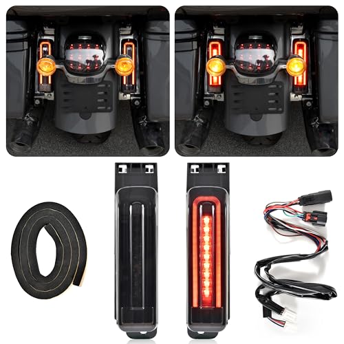 VEISUTOR Rear Saddlebag Support Insert Turn Signal for Ultra Limited 20142024 Auxiliary Filler Panel Light Run Brake Turn Signal for Harley Road Glide Limited 20202024 Accessories 2PCS - Image 1