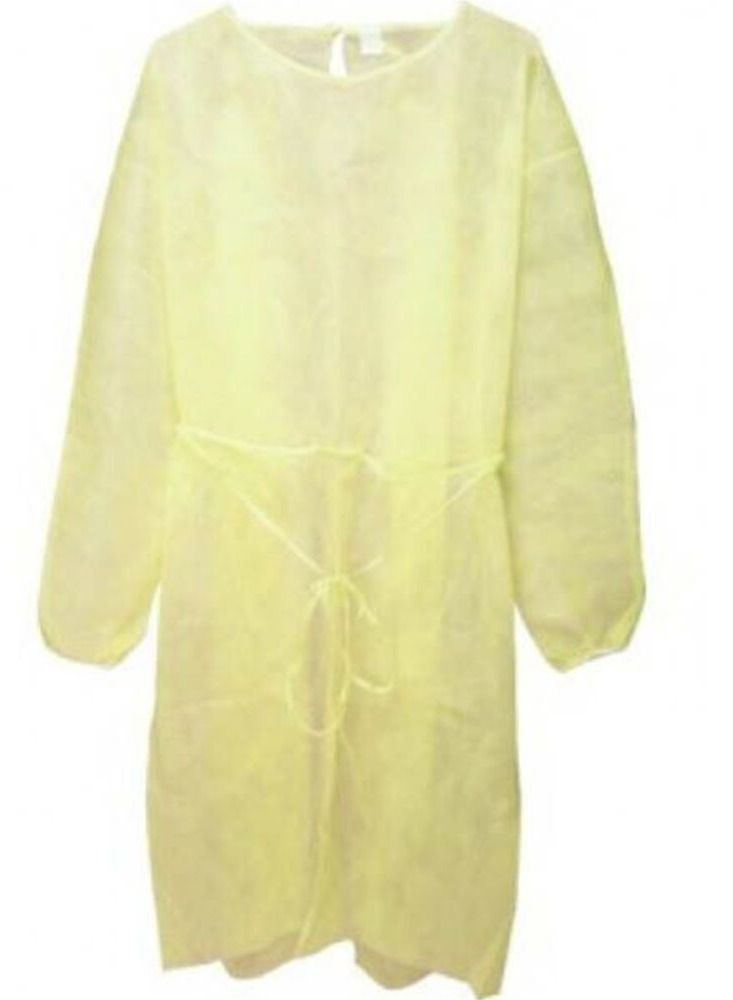 Yellow insulation apron for single use - 10 pieces