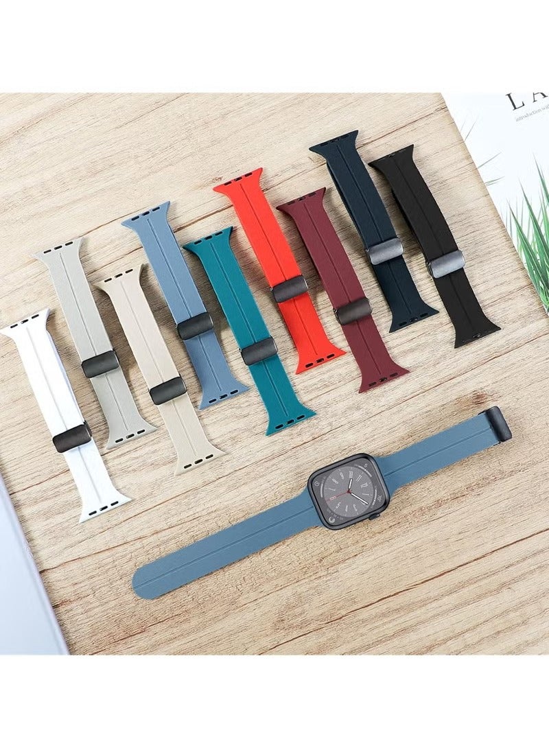 MIGOFAST Apple Watch Band 38mm 40mm 41mm Quick Release  Skin Friendly Soft Silicone Sport Watch - Image 4