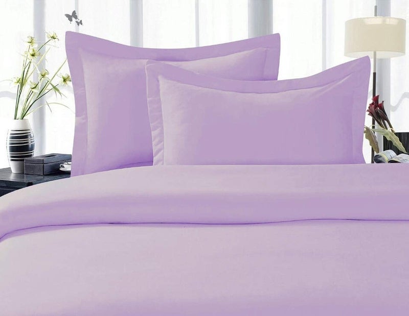 CELINE LINEN Best  Softest  Coziest Duvet Cover Ever! 1500 Premier Hotel Quality Luxury Super Soft Wrinkle Free 3-Piece Duvet Cover Set  King/Cali King  Lilac