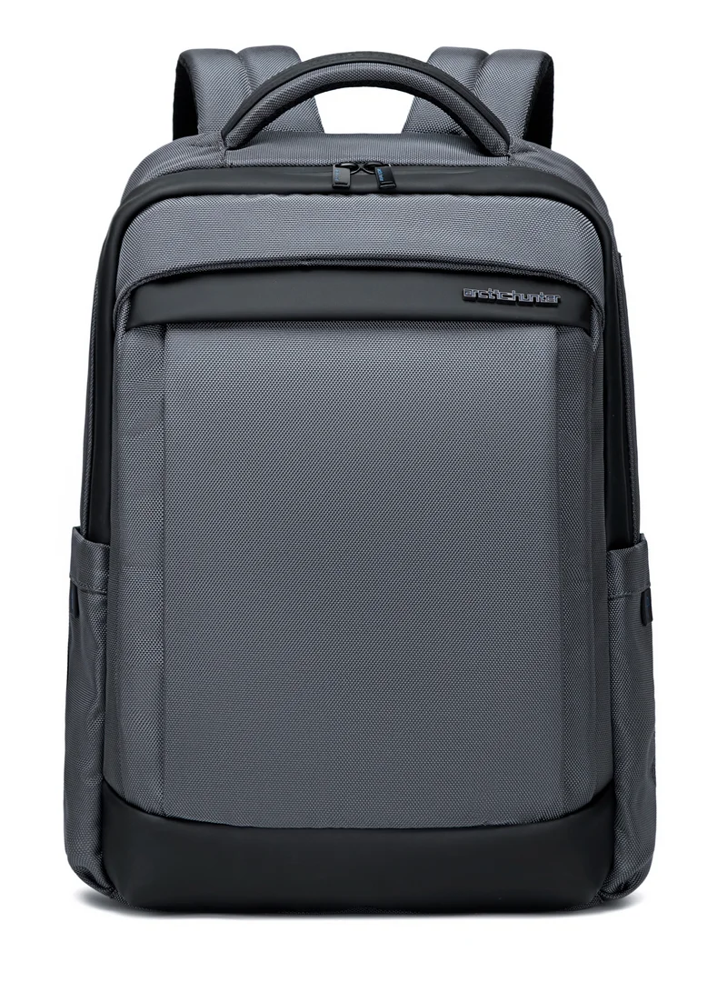 ARCTIC HUNTER Durable Laptop Bag Light Weight Water Resistant with USB Jack Travel Backpack with Separate Laptop Compartment for Unisex B00478 Grey