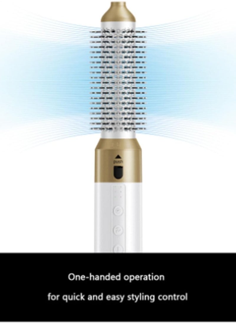 General - 6 in 1 multifunctional curling iron  high-speed brushless hot air curling iron  with 5 detachable heads  can be used for drying  styling  straightening  combing and volumizing (platinum white) - Image 1
