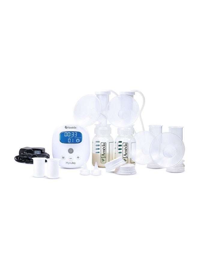 Mya Joy Double Electric Breast Pump & Accessories | Portable Breast Pump Hands Free | Lightweight Hospital Grade Breast Pump | Includes Hygienikit & Ameda Pump Parts | Hands Free Breast Pump
