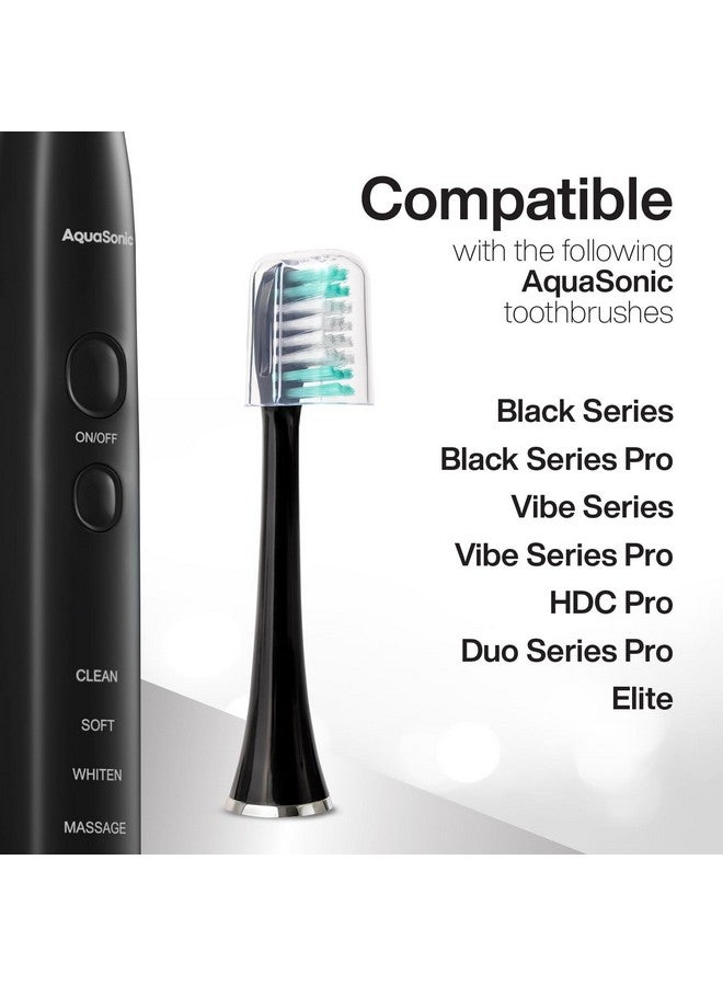 أكوا سونيك رؤوس فرشاة أسنان أكواسونيك القياسية البديلة | للأسنان العادية والحساسة | متوافقة مع العديد من مقابض فرشاة أسنان أكواسونيك (عبوة من قطعتين، لون أسود) - Image 5