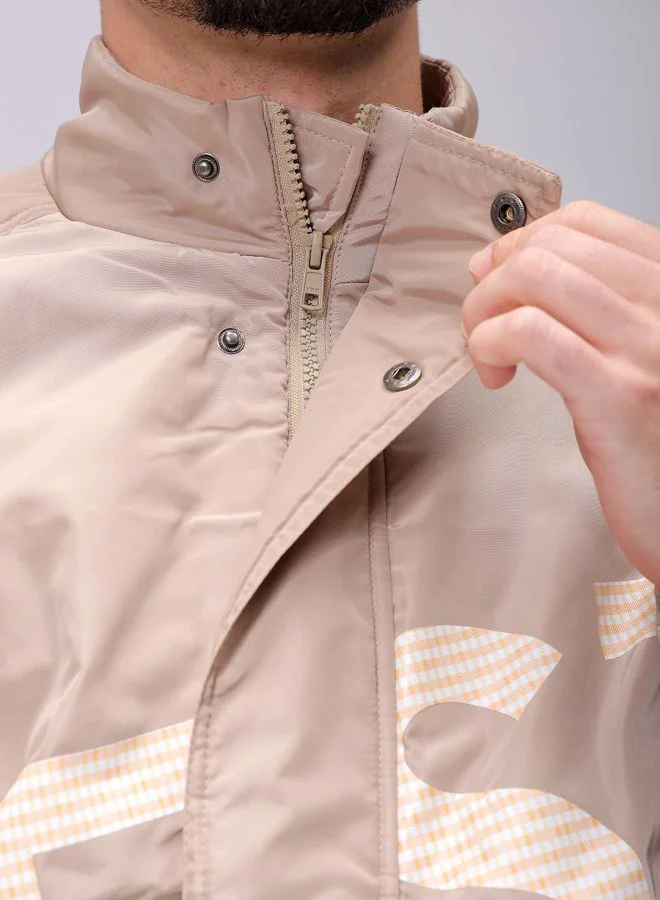 شركة المرآب الهندية Men Slim Fit Graphic Puffer Jackets
