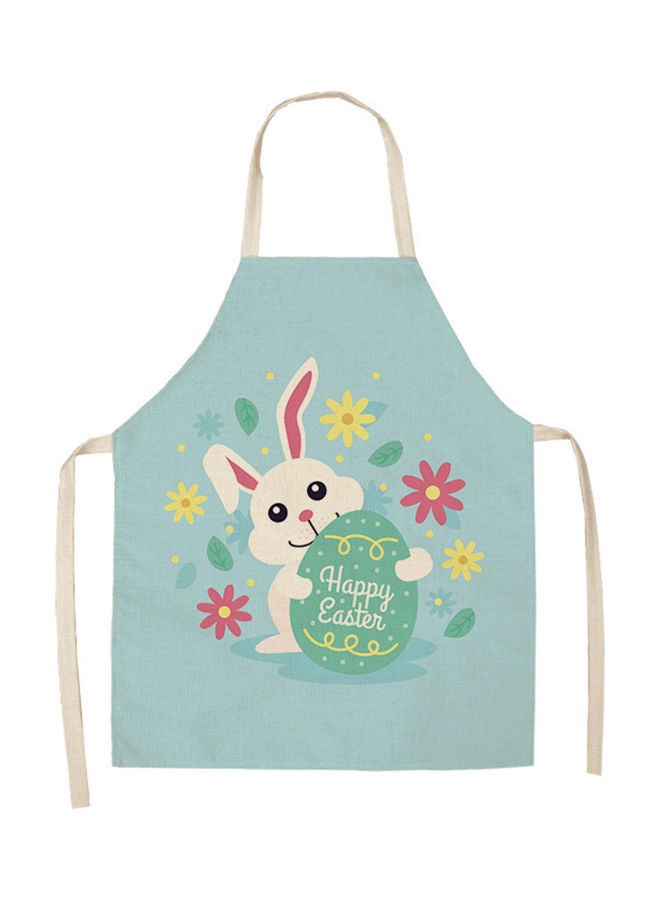 NIBEMINENT Printed Apron Blue/White/Pink