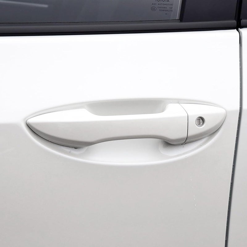 Krobelus Exterior Door Handle for Toyota Corolla 2014-2018 - Driver's Side Front Left, Super White