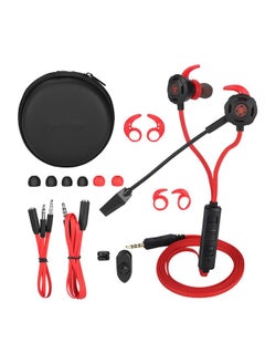 Thoraya PLEXTONE G30 PC Stereo Bass In-ear Headphones Gaming Headset With Microphone (Red)  - Image 1