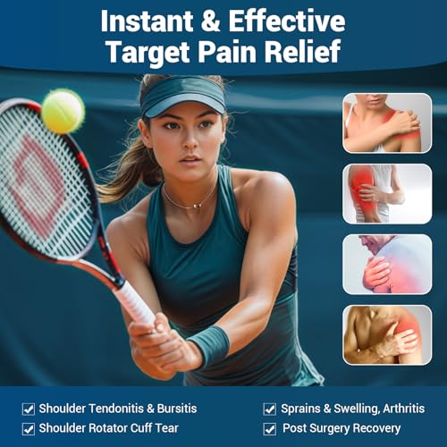 Comfytemp Shoulder Ice Pack Rotator Cuff Cold Therapy Wrap, Ice Packs for Injuries Reusable Gel, Instant Compression for Shoulder Pain Relief, Surgery Recovery Gifts (Small & Medium) - Image 3