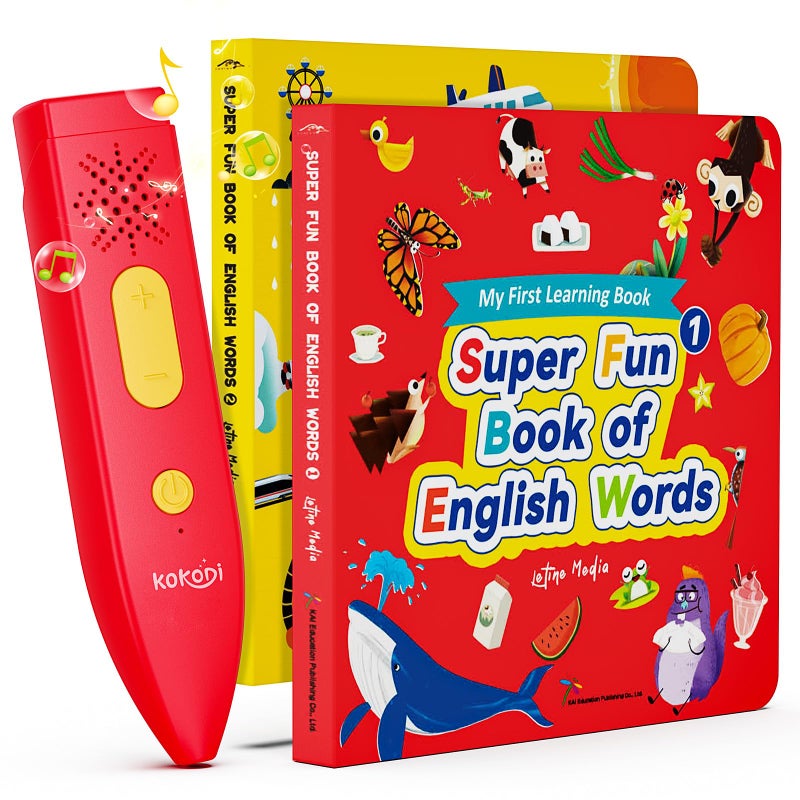 KOKODI Talking Pen Books Sets Interactive Audio Sound Books Kids Learning Electronic Toys for Boys Girls Autism Sensory Games Early Educational Gifts Birthday Gifts for Toddlers Kids Age 2 3 4 5 - Image 2