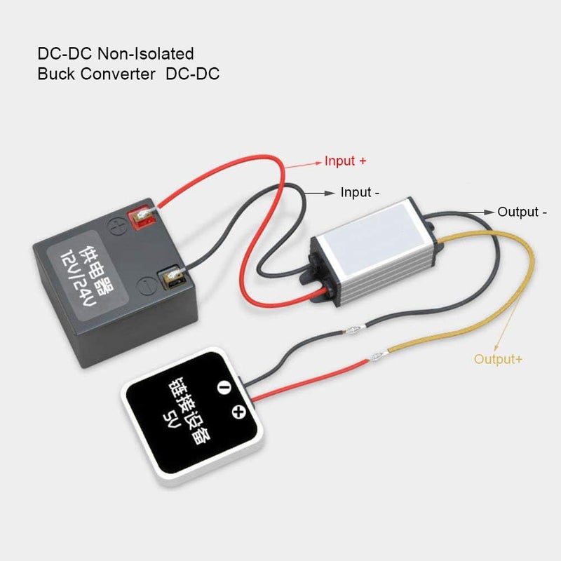 جايدشاي محول خفض الجهد DC-DC من 24V إلى 12V عالي الكفاءة مزود طاقة خافض للجهد 5A - Image 5