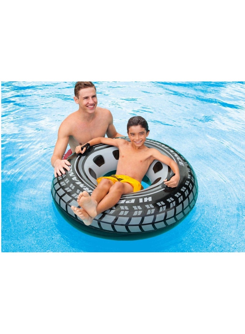 Inflatable Car Wheel Swimming Ring, Black Small size " 22cm " Floating Boat Fun Water Toys for Boys and Girls - Image 3