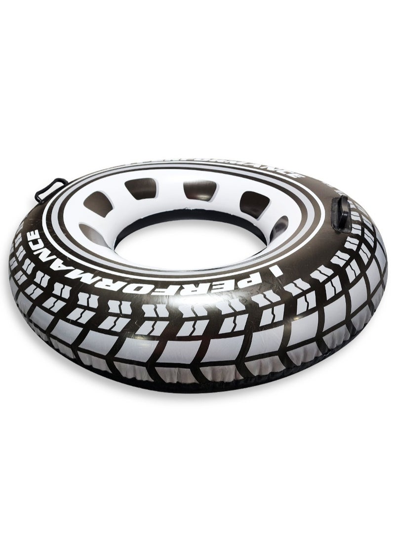 Inflatable Car Wheel Swimming Ring, Black Small size " 22cm " Floating Boat Fun Water Toys for Boys and Girls - Image 4