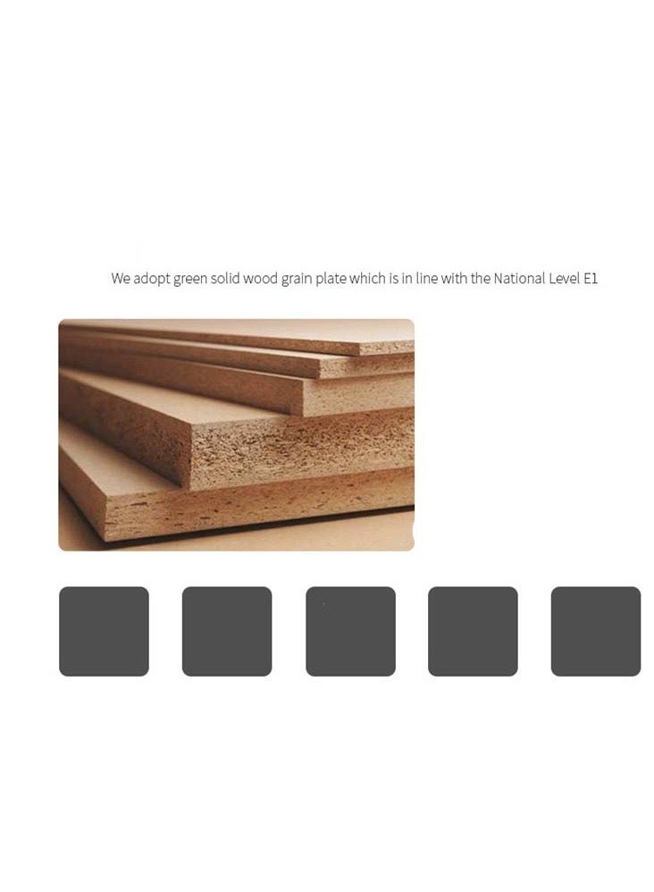 Generic Simple Wooden Folding Wall-mounted Home Footstool Aisle Invisible Shoe Stool - Warm White Cabinet + Walnut Wood Panel  - Image 4