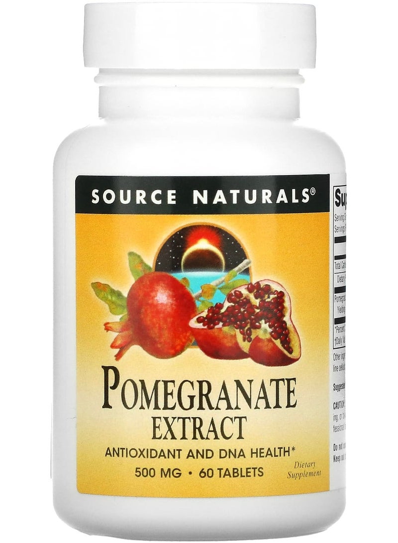 Pomegranate Extract, 500 mg, 60 Tablets (250 mg per Tablet)