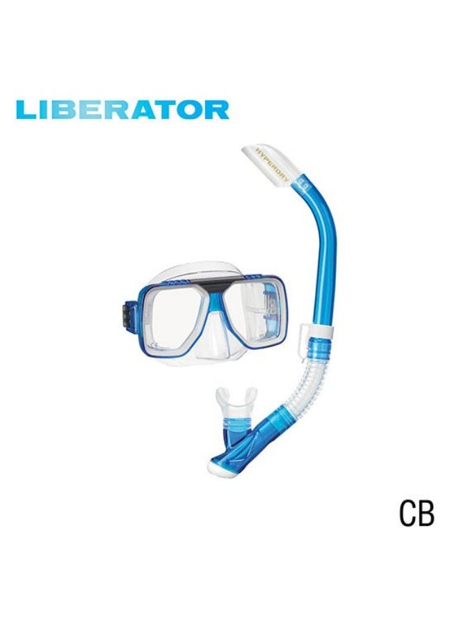 Tusa UC-5019 Mask & Snorkel Set - Blue