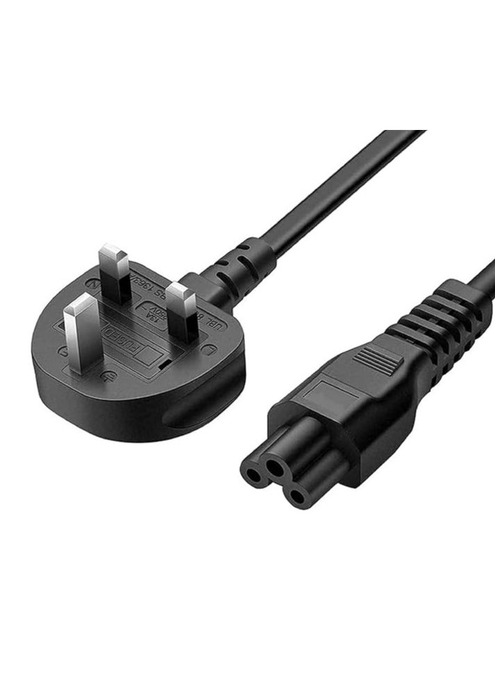 Terabyte Laptop Power Cable UK Plug to C5 3 pin Laptop Power lead  - Image 5