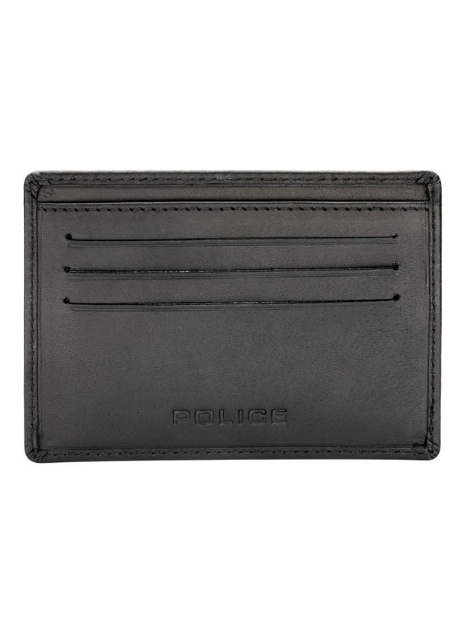 POLICE Genuine Leather Card Holder Black/Blue - Image 2