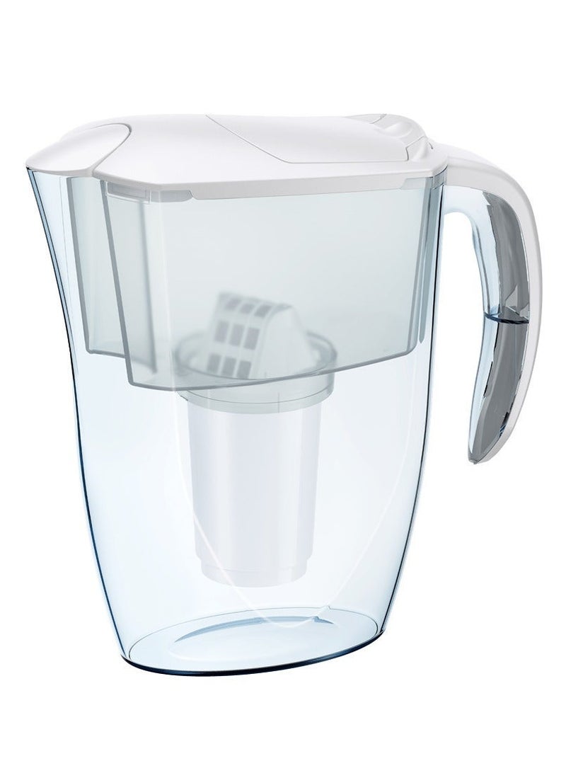 Aquaphor Water Filter Jug Smile, Space-saving, Lightweight Fridge door fit 2.9L Capacity 1 X A5 350L Filter Included Reduces Limescale Chlorine & Microplastics (White) - Image 5