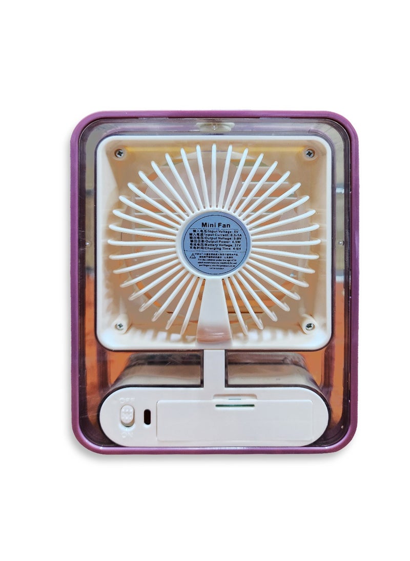 Generic Portable Air Conditioner Fan Personal Cooler Desk Fan for Shop, Office, Kitchen, USB Powered Mini AC, Portable Humidifier Air Cooler Fan  - Image 3
