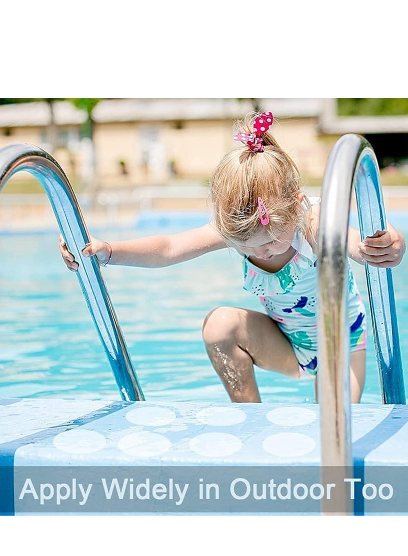 ECVV ملصقات دش مضادة للانزلاق 24 قطعة من أجل السلامة، ملصقات حوض استحمام لاصقة لدُش الحمام والسلالم، ملصقات حوض استحمام غير قابلة للانزلاق مع مكشطة ممتازة - Image 4