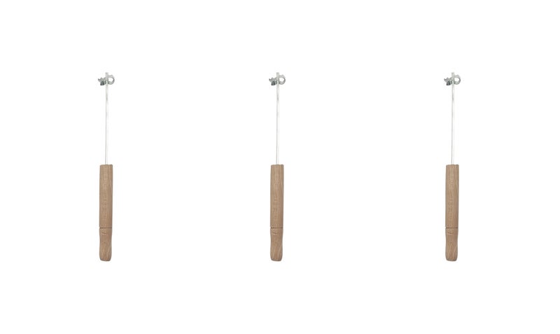 Wooden Handle Stainless Steel Vegetable Pit Corer Set, 3 Pieces - Beige - Image 1